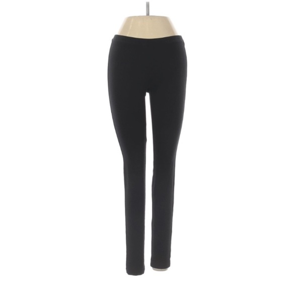 HUE Full Length Solid Black Casual Stretch legging - Picture 3 of 5